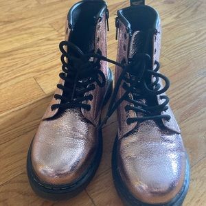 Metallic pink Doc Martens